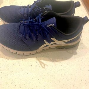 Mens 11.5 ASICS Blue Tennis Shoes